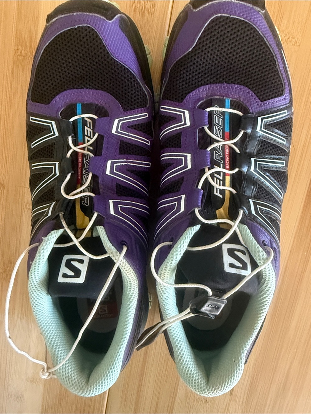 Salomon Fellraiser Women’s Trail Running Shoes Size 8.5 Purple Hike 352947